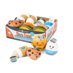 peluches con sonido de bebidas y comida