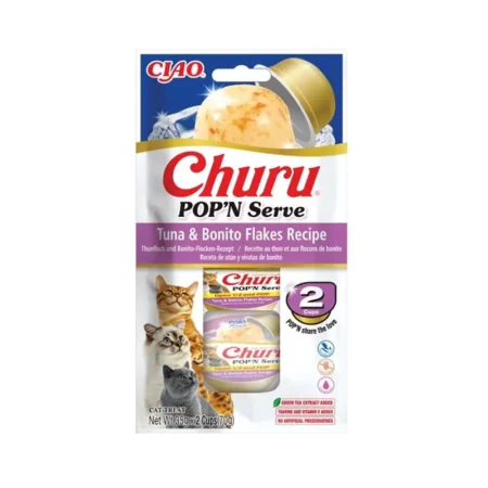 Churu Cat Pop`N Serve Atún y Bonito 2x35Gr