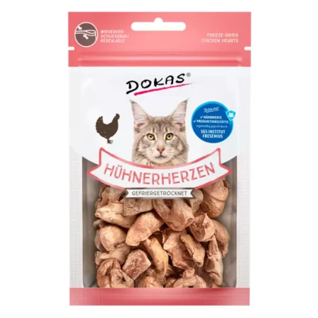 Corazones de pollo liofilizados DOKAS