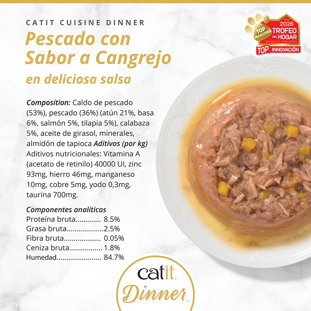 comida húmeda gato pescado con sabor cangrejo 2 comida húmeda gato pescado con sabor cangrejo 2